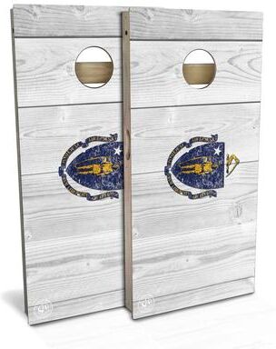 Skip's Garage Massachusetts Outdoor Cornhole Board Set