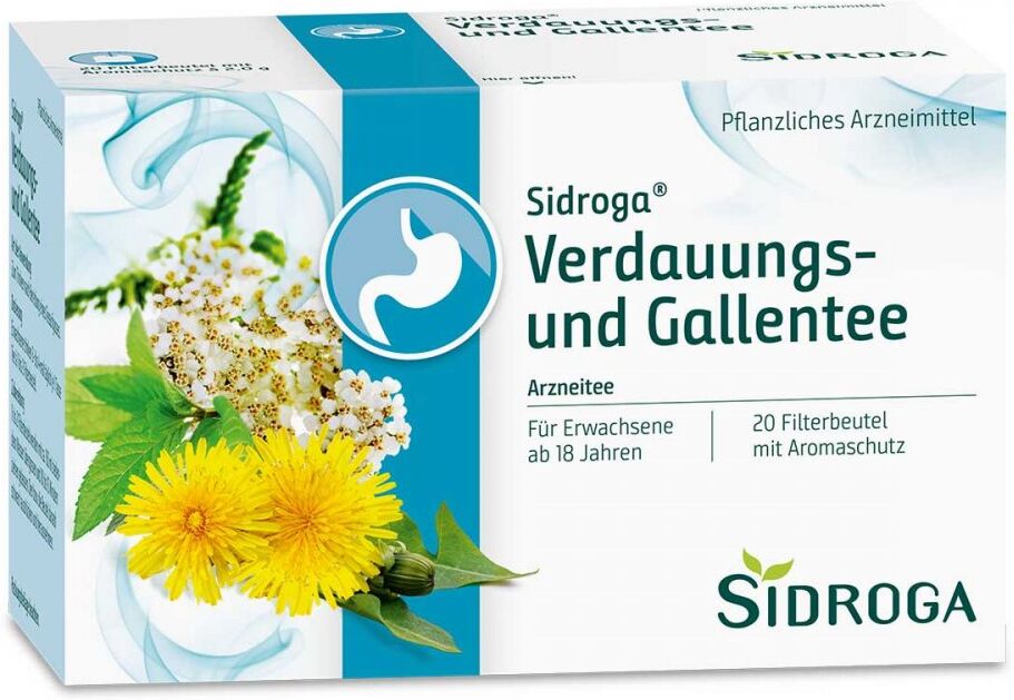 Sidroga Verdauungs- und Gallentee Filterbeutel