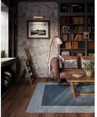 Momeni Everett Border Design Hand Tufted Wool Area Rug