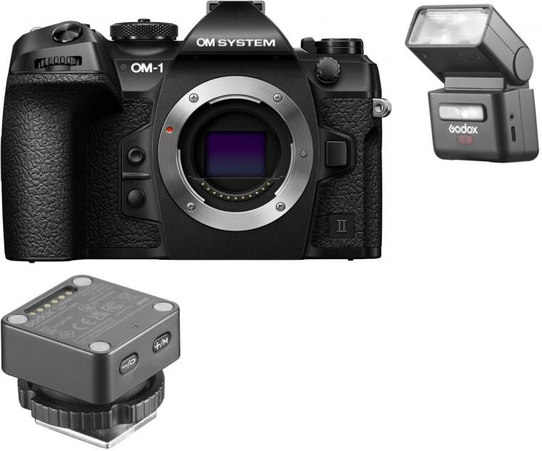 OM System OM-1 Mark II + Godox iT32 inkl. X5 O