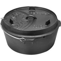 Feuertopf ft12-t schwarz, mit planem Boden