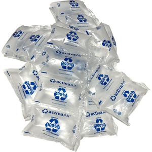 activaTec Luftpolsterfolie BASIC-Recycled, Kissen-Größe 200 x 130mm, Länge 1400m, 2 Stück