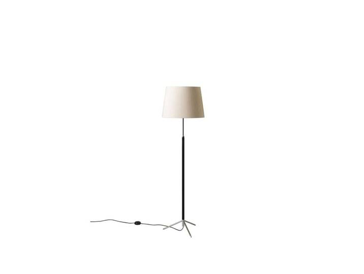 Pie de Salón G1 Stehlampe chrom/beige, Ø40 cm - Santa & Cole - Wohnzimmer - Metall