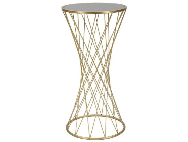 Console Glam Redy en fer et verre avec décorations florales 114x41,5x80 cm - Réf. VK8681847403197