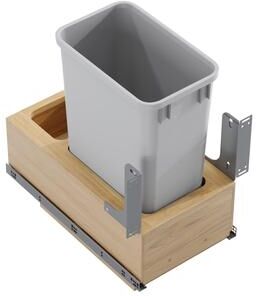 "Dowell Trash Can Pull Out Set - 15"" Wide w/Wood Base"