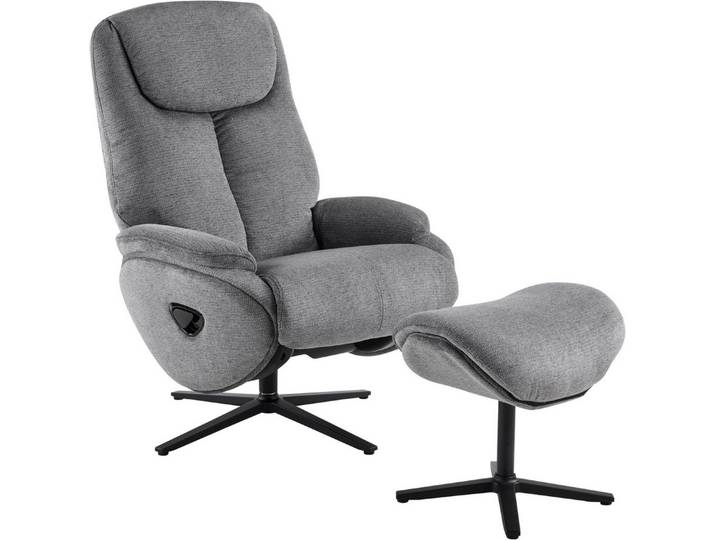 OTTO home Relaxsessel Sessel SELLIA Relaxsessel, TV-Sessel mit Hocker,Drehsessel 360°, Verstellbare Neigung (115°-160) für Relax- und Liegeposition
