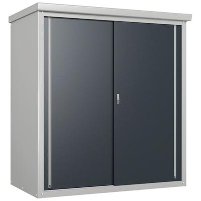 Garten-Geräteschrank TRIMETALS "Guardian", grau, Stahl, Gerätehäuser