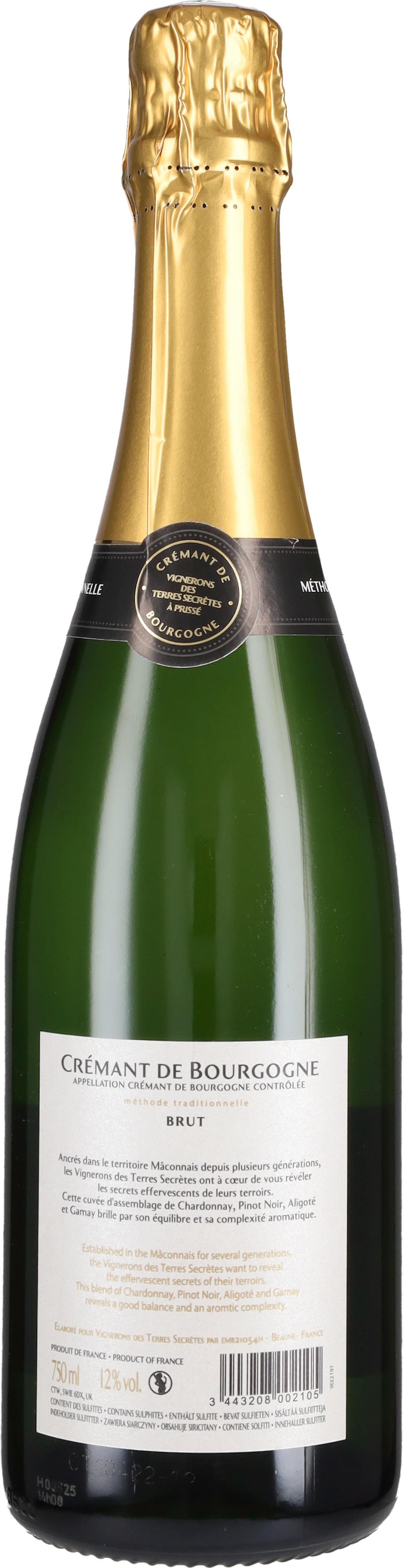 Crémant De Bourgogne Brut Terres Secretes