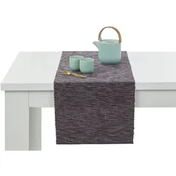 HOME STORY Tischläufer  Greta , schwarz , 100% Baumwolle , Maße (cm): B: 40