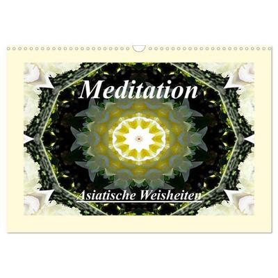 Meditation - Asiatische Weisheiten (Wandkalender 2027 DIN A3 quer), CALVENDO Monatskalender
