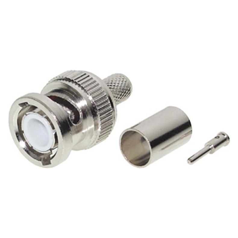 Shiverpeaks BASIC-S BNC Crimp-Stecker, RG 59 Koaxial-Kabel Quetsch-Ausführung, Crimp-Stecker, 75 ohm, im Polybeu (BS98802-1)