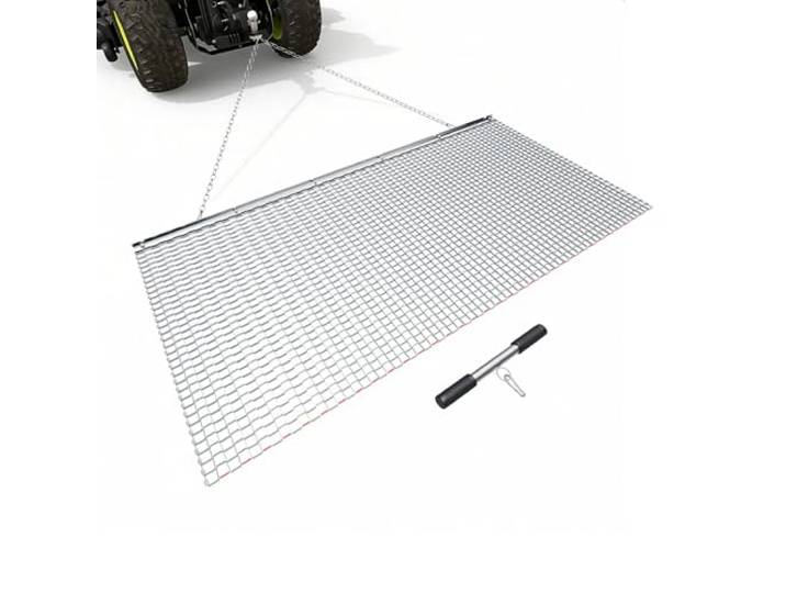 VEVOR Herse à Chaîne 183x91\,4 cm Herse Traînée à Chaîne en Acier Galvanisé pour Nivellement Prairie Ornières des Allées de Gravier et des Champs\, Compatible avec Remorquage de Tracteurs\, VTT\, Quads