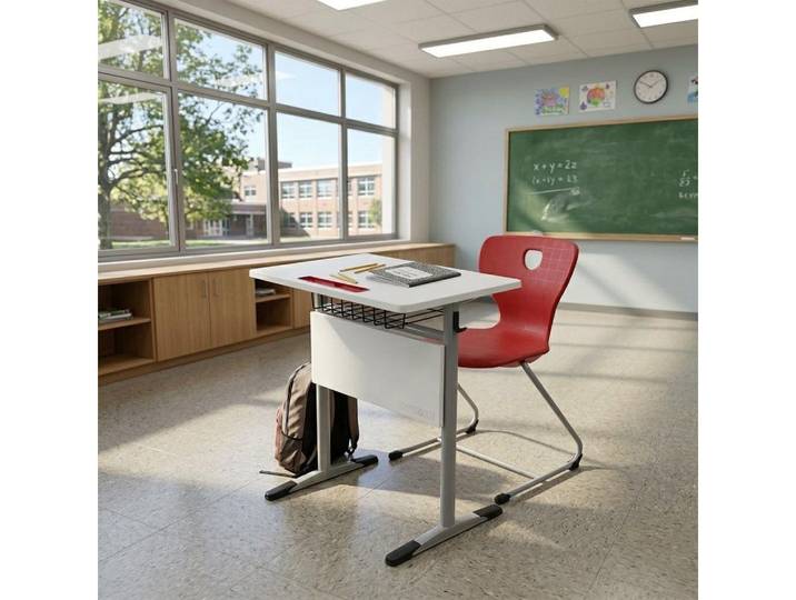 JVmoebel Kinderschreibtisch Schüler Schreibtisch Set mit Stuhl Platzsparend und Funktional (2-St), Made in Europa