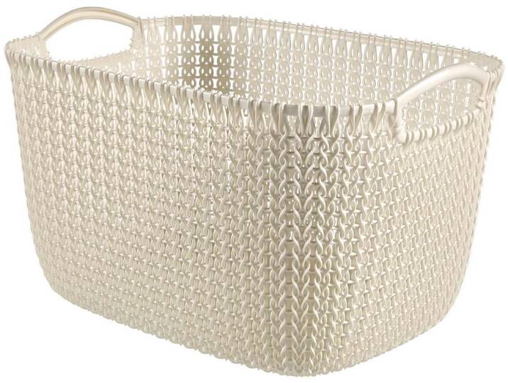 Curver Knit Opbergmand - L - 19L - Wit