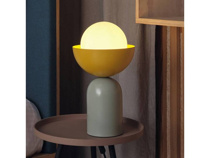 OSRAM Tischlampe Decor Bowl, grün, für Wohn- / Esszimmer, Metall, Modern, Tischlampe