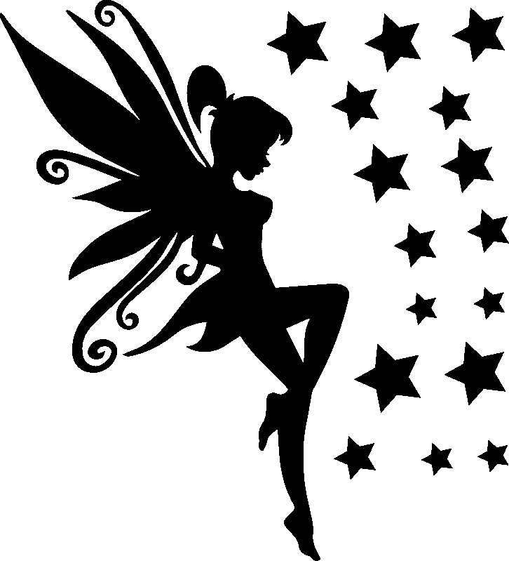 Ambiance-sticker Sticker La fée amie des étoiles