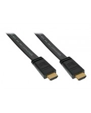 InLine High Speed HDMI mit Ethernetkabel M bis M 3 m Schwarz flach (17003F)