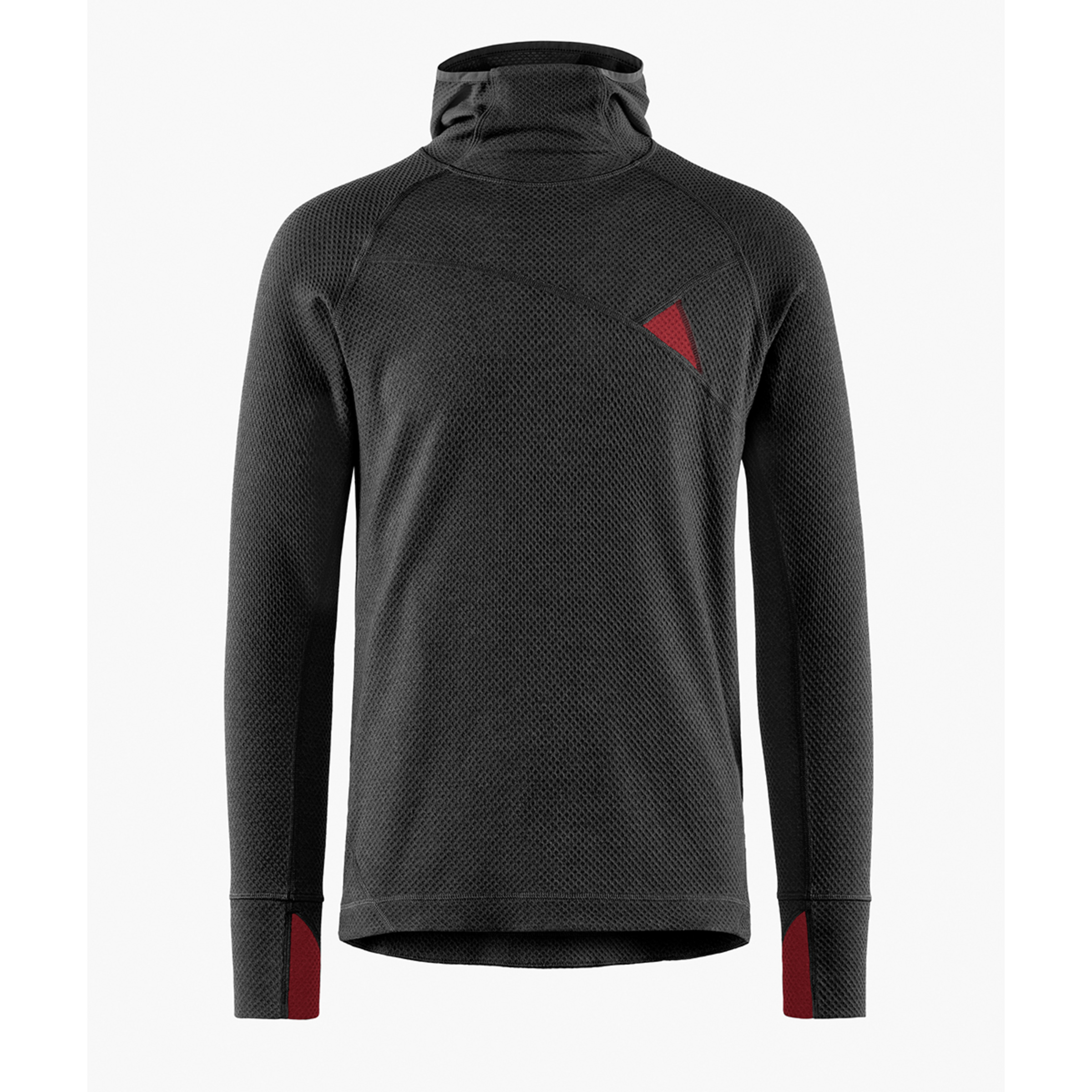 Klättermusen Huge Herren Hoodies rot Größe S Trekking Elastisch