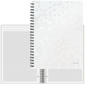 Leitz Collegeblock 4638-00-01, WOW, A4, Rand rundum 80 g/m² 80 Blatt mit Kopfzeile kariert