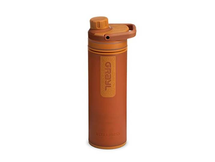 GRAYL UltraPress Wasserfilter & Filterflasche für Wandern, Rucksackreisen und Reisen (Mojave Redrock)