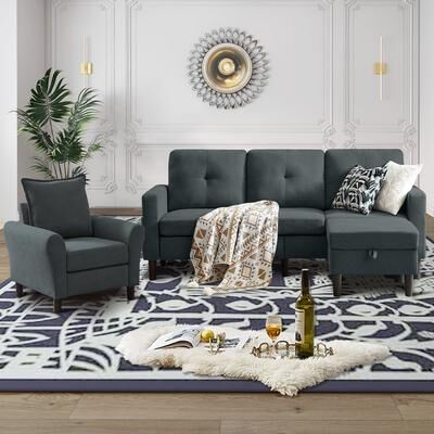 Pingliang Home 3 Pieces Living Room Sets
