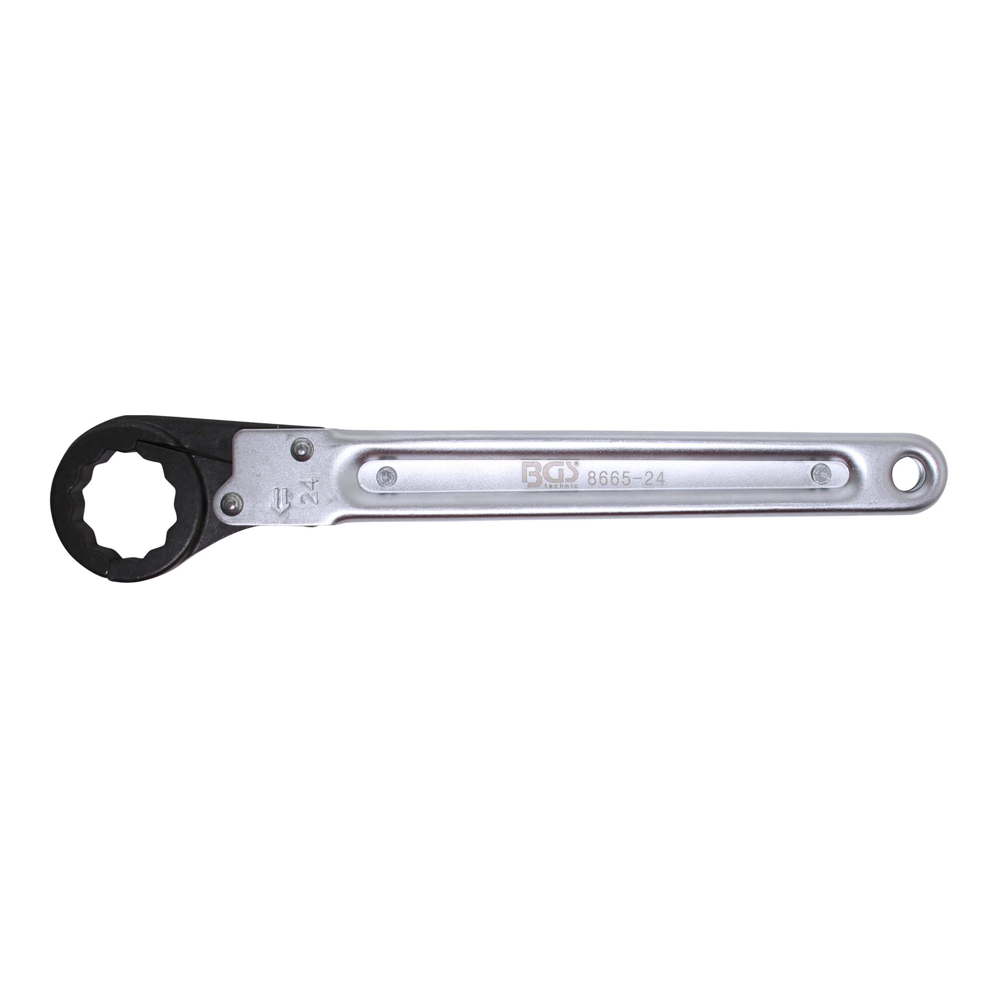 BGS Leitungs-Ratschenschlüssel 8665-24, 24 mm ; BGS technic)