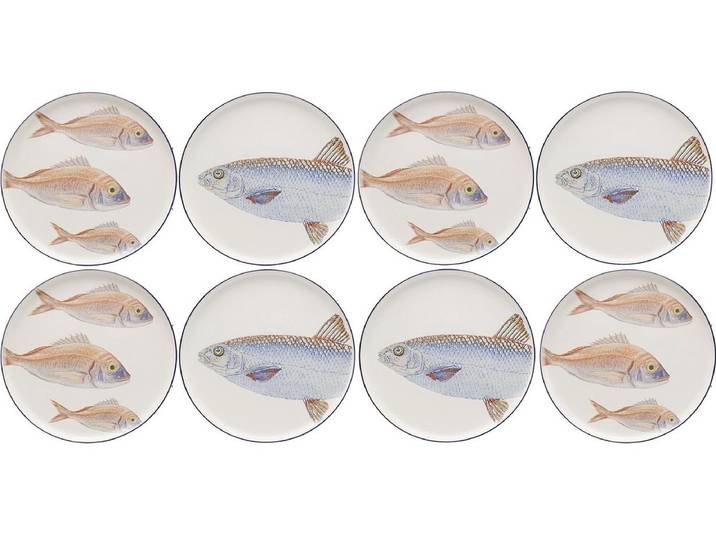 Borden vissen Ø27cm (8/set) Kare Design