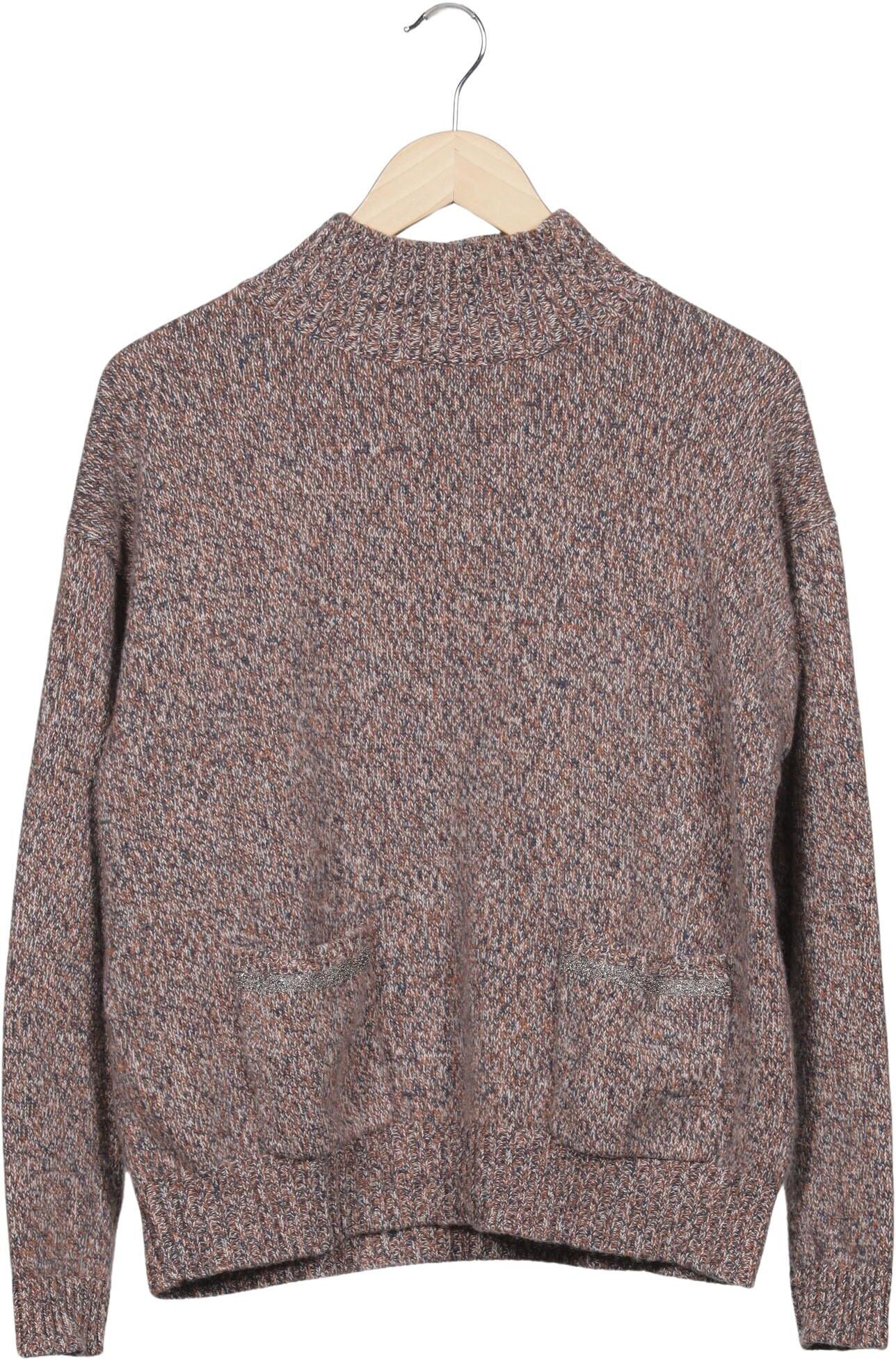 Hemisphere Damen Pullover, Braun, Gr. XL, Kaschmir / Wolle - Second Hand