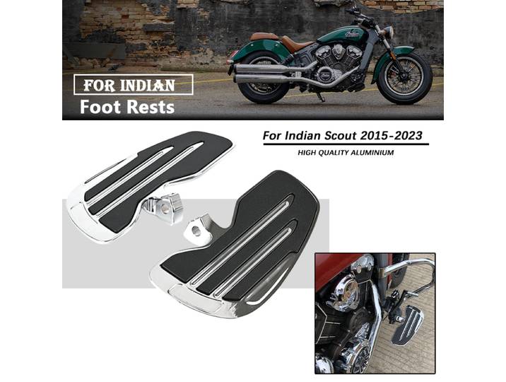 Planches de sol en aluminium pour accessoires de Scout indiens, repose-pieds large antidérapant, Compatible Scout 60/Bobber/Rogue 2015 – 2024