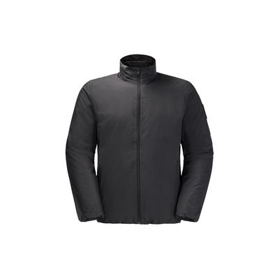 Outdoorjacke JACK WOLFSKIN "TEXTOR JKT M", Herren, Gr. M (50), grau (phantom), Obermaterial: 100% Polyamid. Futter: 100% Polyester. Füllung: 100% Polyester, Jacken Outdoorjacke, mit isolierter Ausstattung, atmungsaktiv, wasserdicht, winddicht