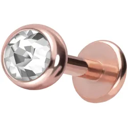 Titan Labret mit Push Fit KRISTALL