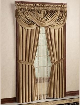 Threadmade Home Llc Versailles Tailored Curtain Panel, 52 x 95, Chocolate