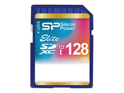 Silicon Power SDXC SD-kaart, 128 GB, Blauw