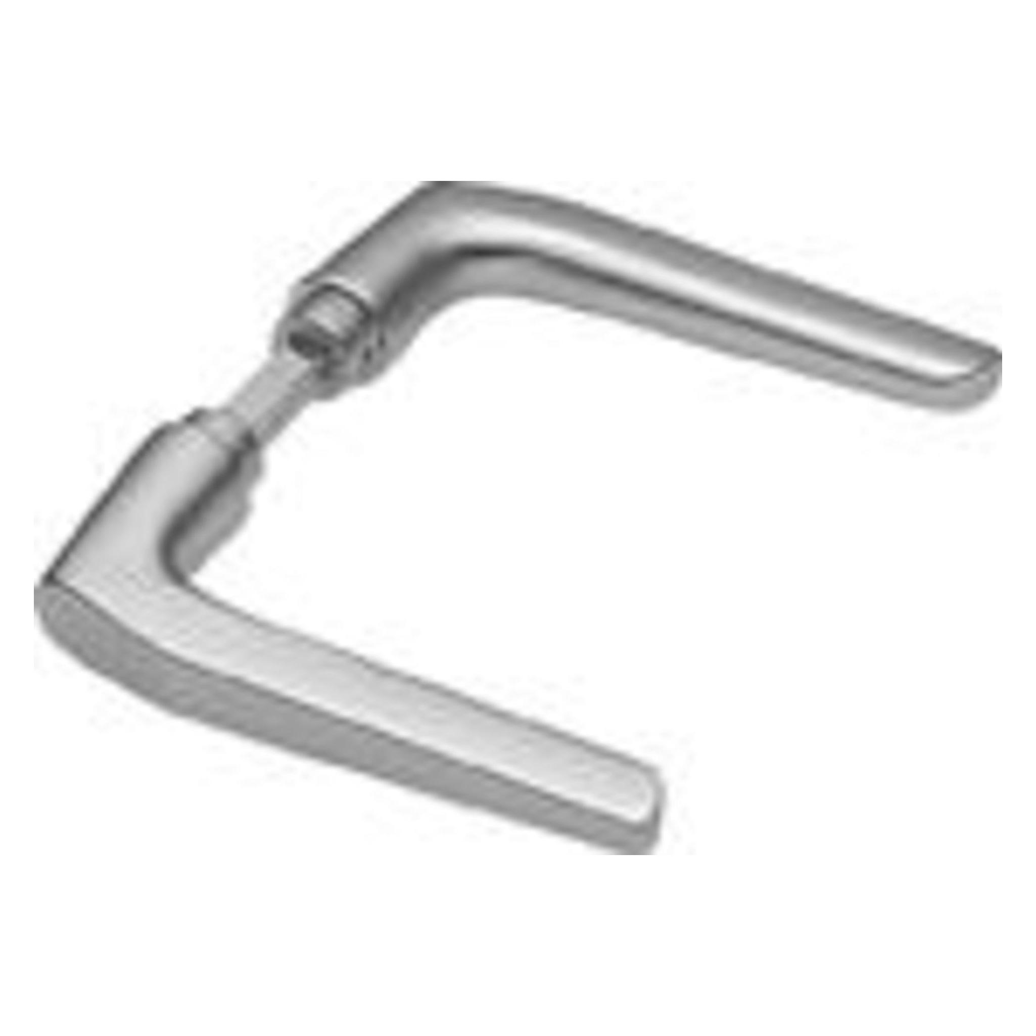 Amf Drückerlochteil 418 gerade, Ansatz 18 mm, VK 8 mm, Aluminium silber eloxiert (Türgriff) (4020772015343)