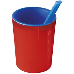 medizinische Trinkhilfe rot-blau 200 ml