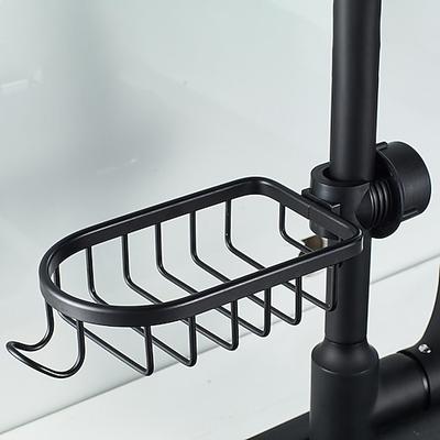 Wasserhahn-Aufbewahrungsregal, Waschbecken-Organizer für Seifenschwamm-Bürstenwäscher, Waschbecken-Caddy-Organizer, geeignet für die meisten Küchenarmaturen und Badarmaturen