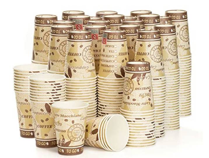 Octopus 1000x Trinkbecher, Coffee to go Pappbecher, Kaffeebecher mit 180 ml Füllvolumen