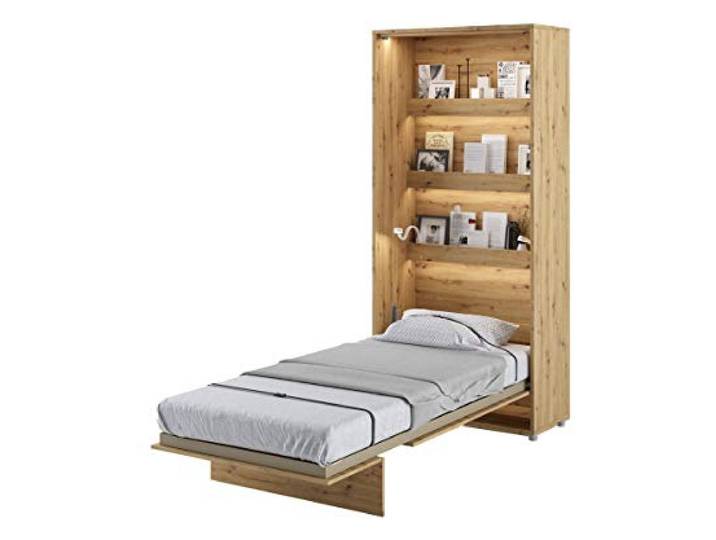 Bed Concept Wandklappbett Lattenrost V-Bett Wandbett Schrank BC-03 90 x 200 cm Artisan Eiche Vertical