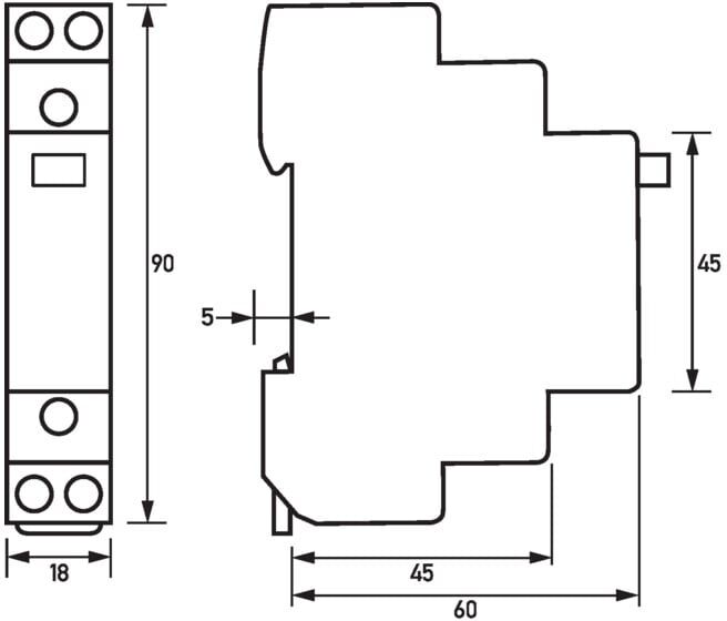 Doepke Interrupteur à impulsion 23 RS 230-100 (09981033)