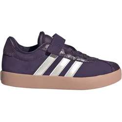 adidas VL Court 3.0 Suede Sneaker Kinder JP7836 - aurora plum/zero met./pink gum 32