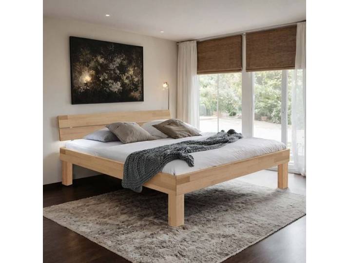 Bett Madrid Komfort Buche Massivholz 90x200cm
