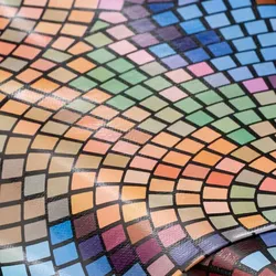 Abwaschbare Tischwäsche/Wachstuch "Mosaik", bunt