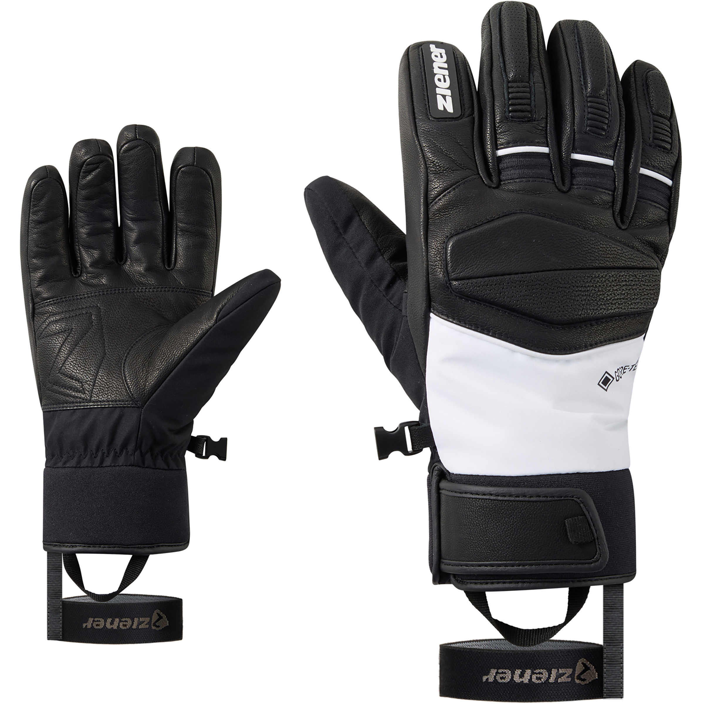 Ziener Gelldo-Z GTX Pr Herren Fingerhandschuhe schwarz Größe 9 Skifahren Winddicht Wasserabweisend