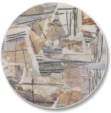 Counterart Absorbent Stone Beverage Coasters - Set of 4 - Neutral Reconstructions - Multi-179