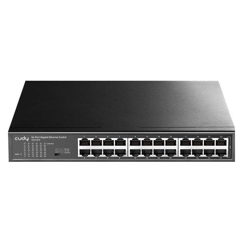 Cudy GS1024 network switch Gigabit Ethernet (10/100/1000) Black (24 Ports) (GS1024)