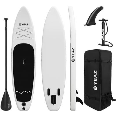 Inflatable SUP-Board YEAZ "SUP Board und Kit NOHEA - EXOTRACE - SET", weiß, Wassersportboards