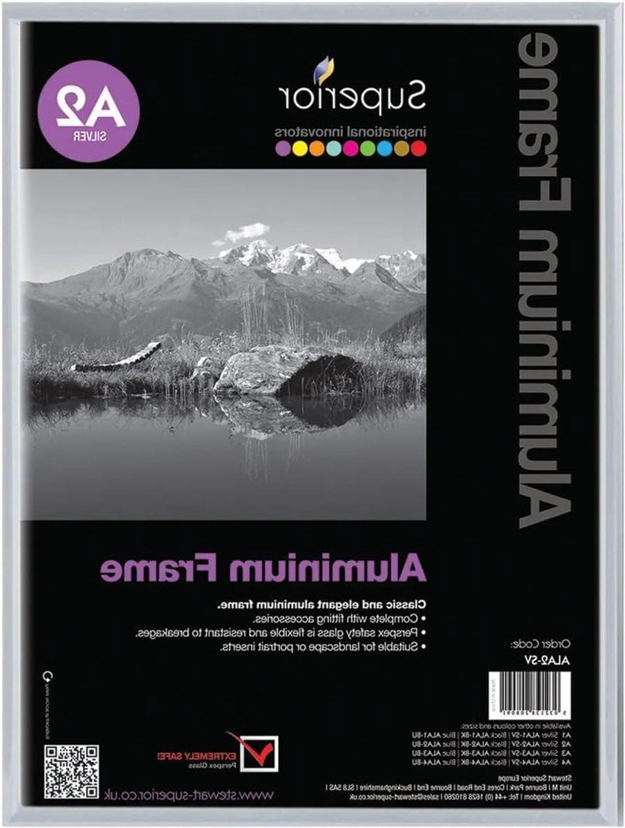 Aluminium Fotolijst Zilver - Vingerafdrukbestendige Posterlijst - A2