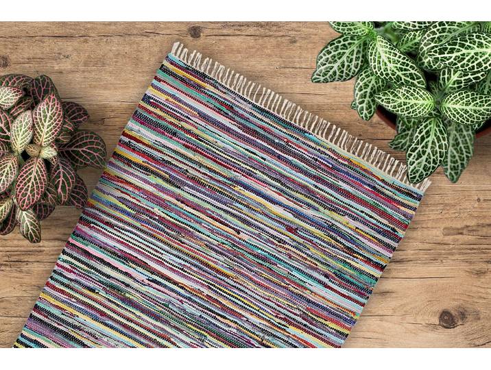 Wollteppich Multi Multicolor 70 x 140cm Baumwollstoff