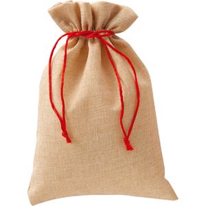Folia Geschenktüte 640, natur, Jutesäckchen ohne Druck, 17 x 25cm