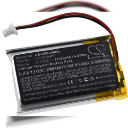 Powery Akku kompatibel mit Sena Typ YT102540P